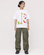 Mockup Boxy Heavyweight Tee White female full-body 12