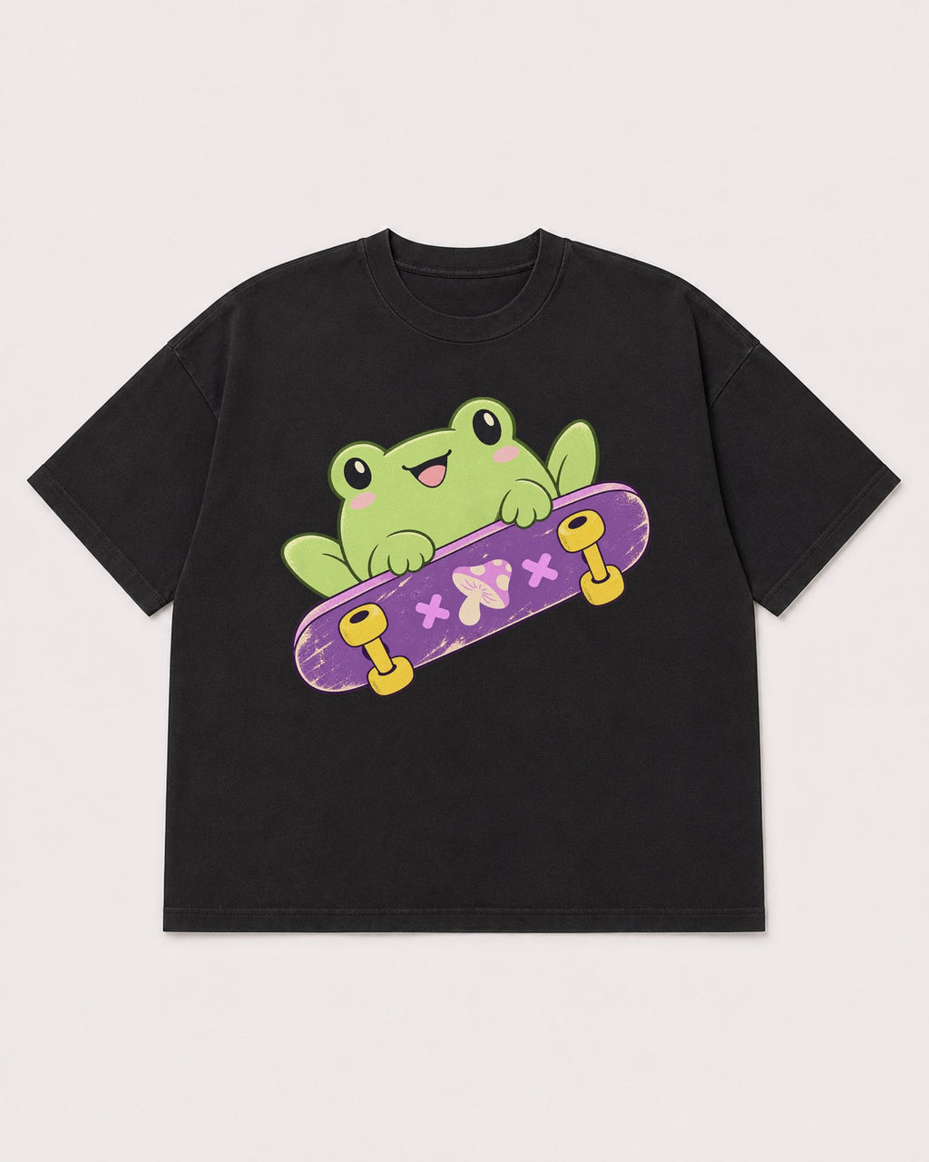 Mockup Boxy Heavyweight Tee Black product