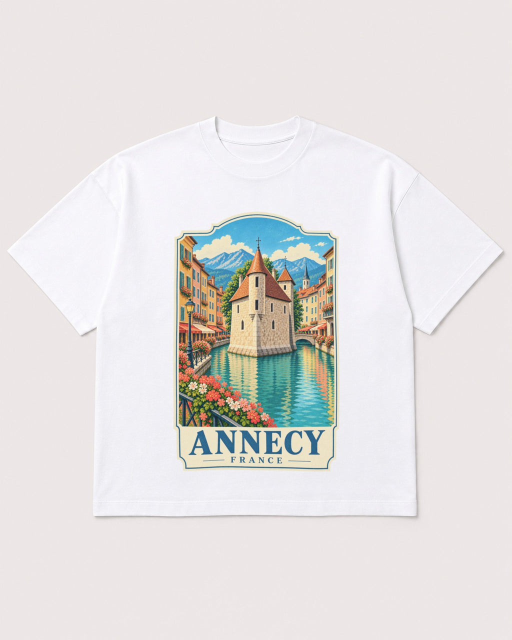 Mockup Boxy Heavyweight Tee White product