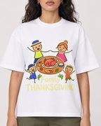Mockup Boxy Heavyweight Tee White female close-up 07