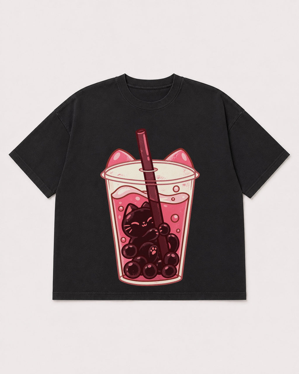 Mockup Boxy Heavyweight Tee Black product