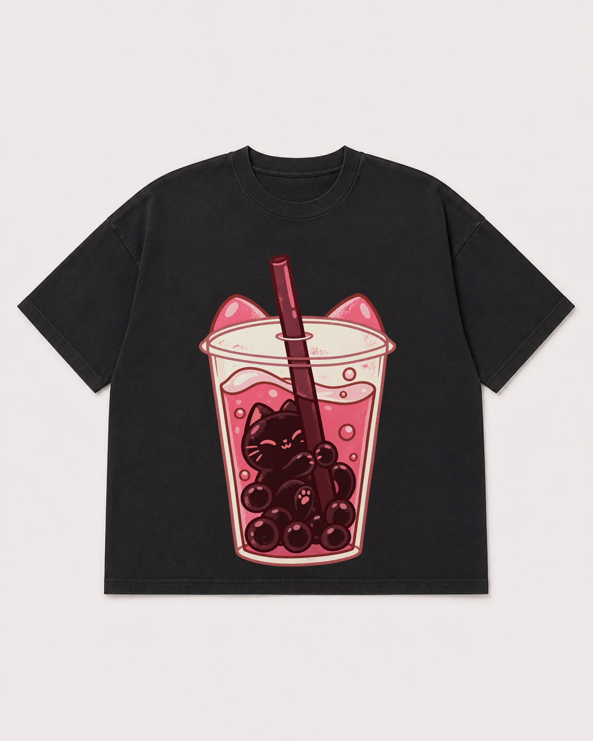 Mockup Boxy Heavyweight Tee Black product