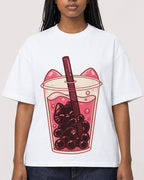Mockup Boxy Heavyweight Tee White female close-up 04