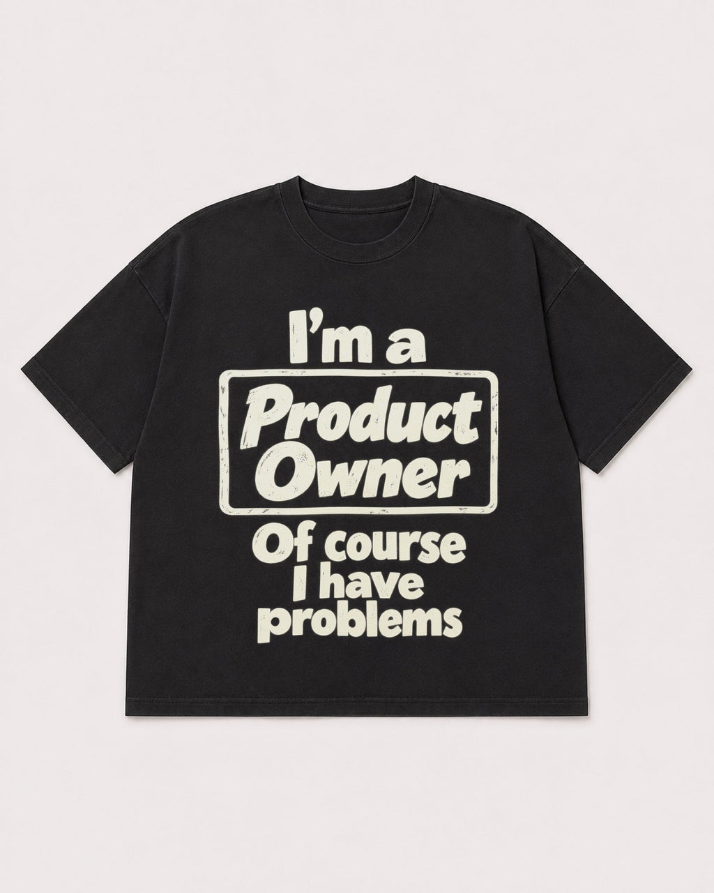 Mockup Boxy Heavyweight Tee Black product