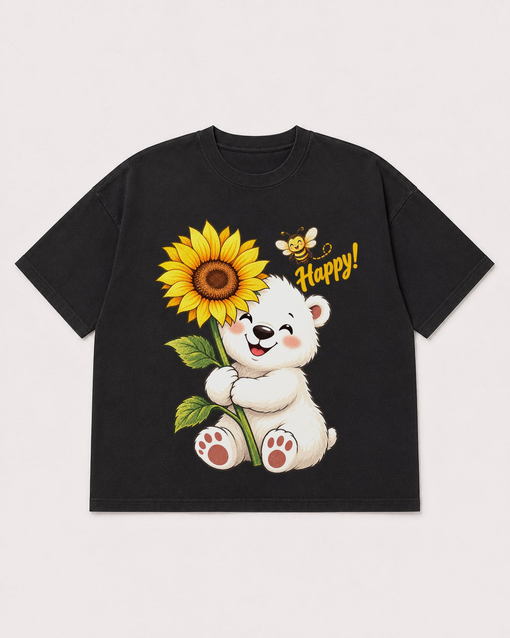 Mockup Boxy Heavyweight Tee Black product