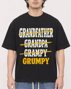 Mockup Boxy Heavyweight Tee Black male close-up 03