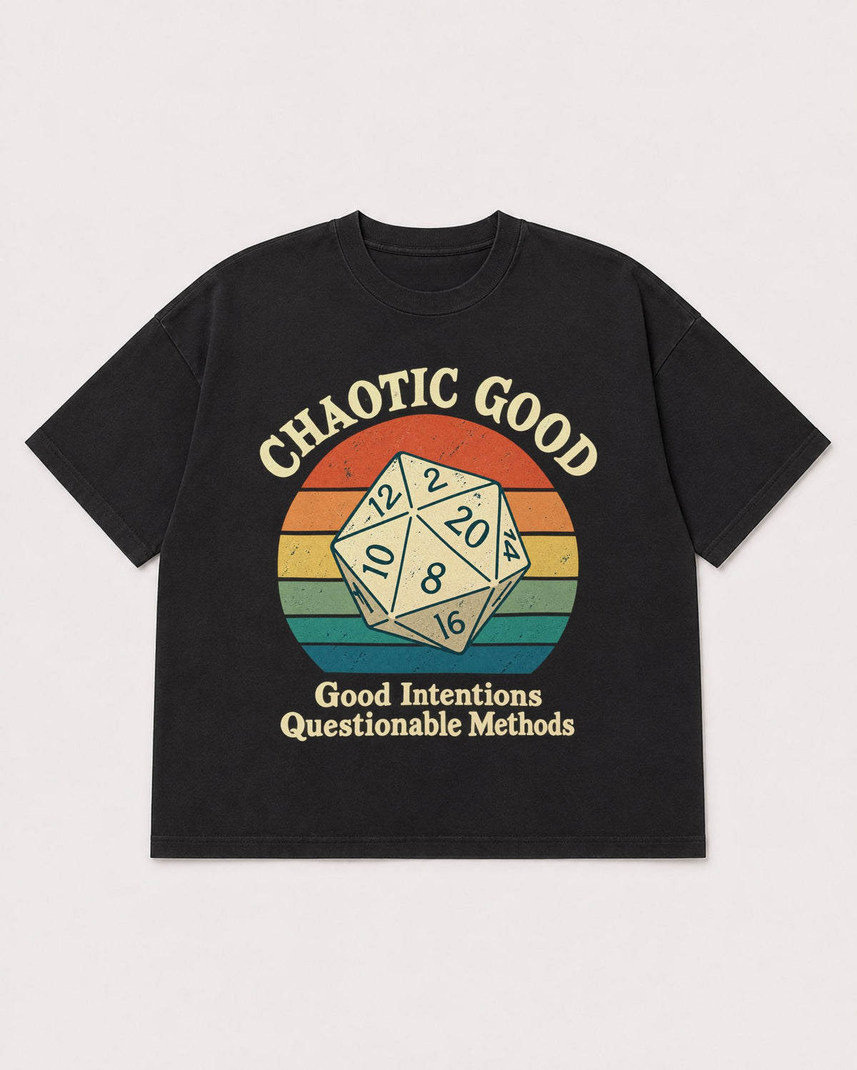 Mockup Boxy Heavyweight Tee Black product