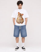 Mockup Boxy Heavyweight Tee White male full-body 03