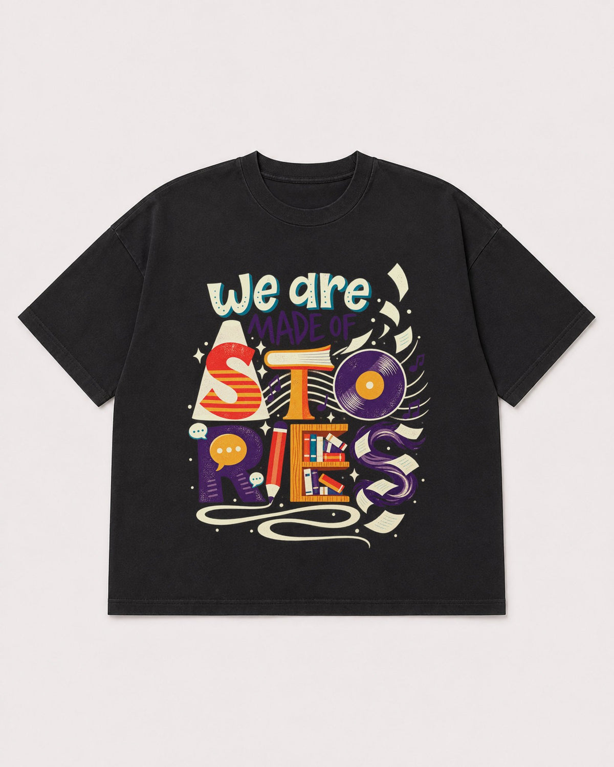 Mockup Boxy Heavyweight Tee Black product