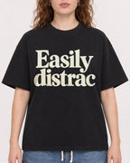 Mockup Boxy Heavyweight Tee Black female close-up 09