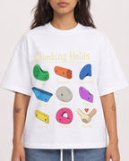 Mockup Boxy Heavyweight Tee White female close-up 06