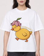 Mockup Boxy Heavyweight Tee White female close-up 03