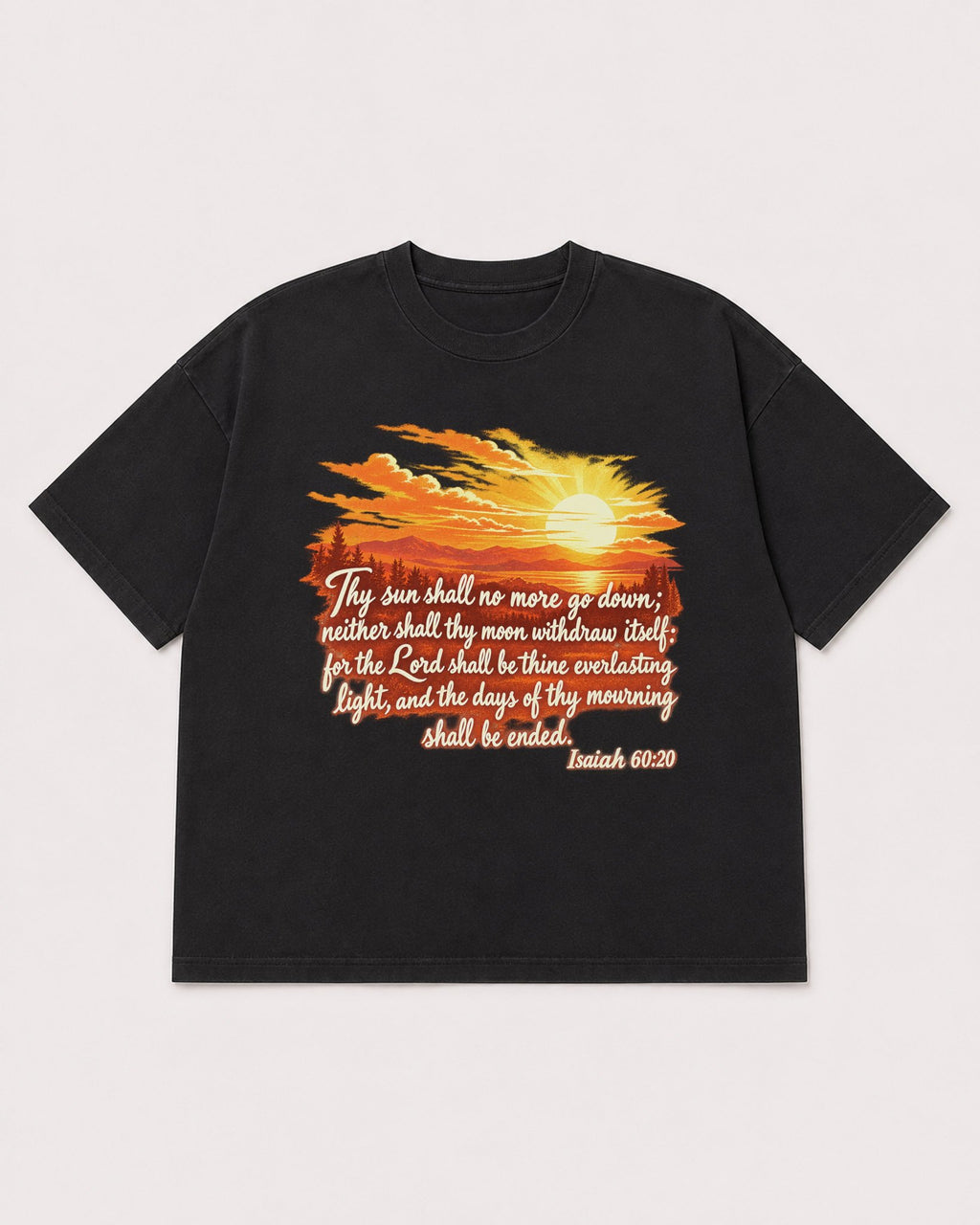 Mockup Boxy Heavyweight Tee Black product