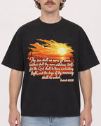 Mockup Boxy Heavyweight Tee Black male close-up 09