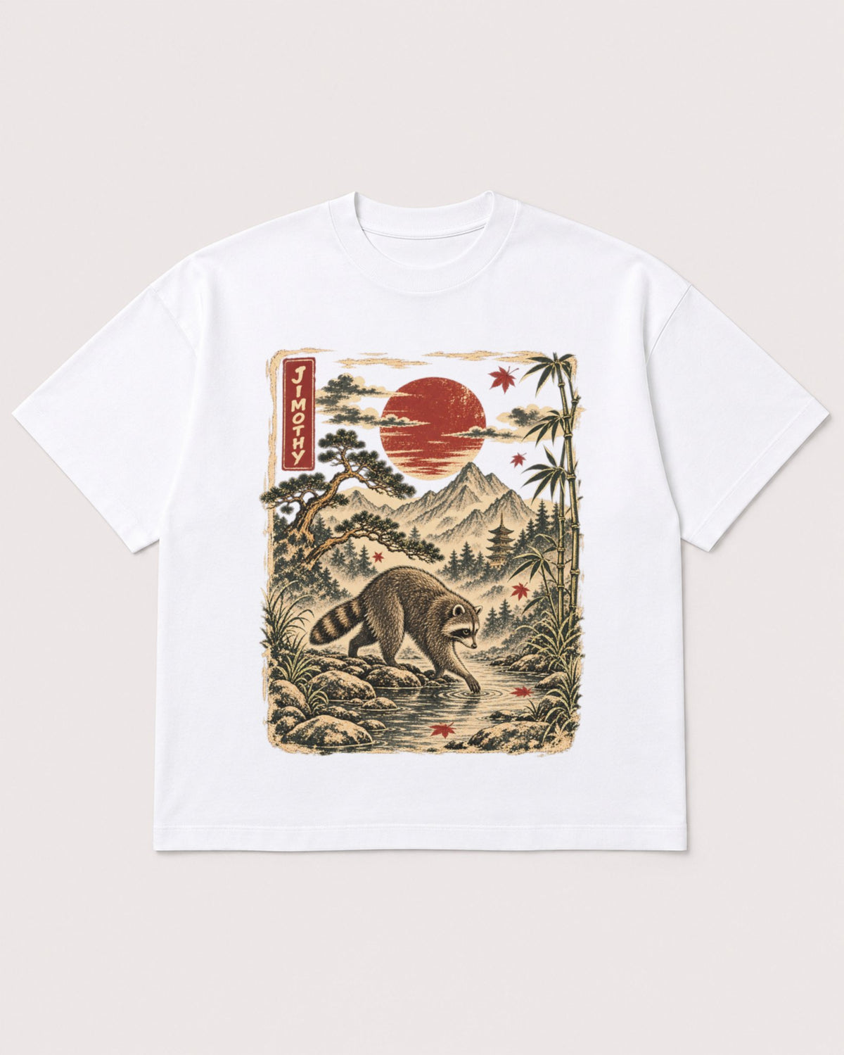 Mockup Boxy Heavyweight Tee White product