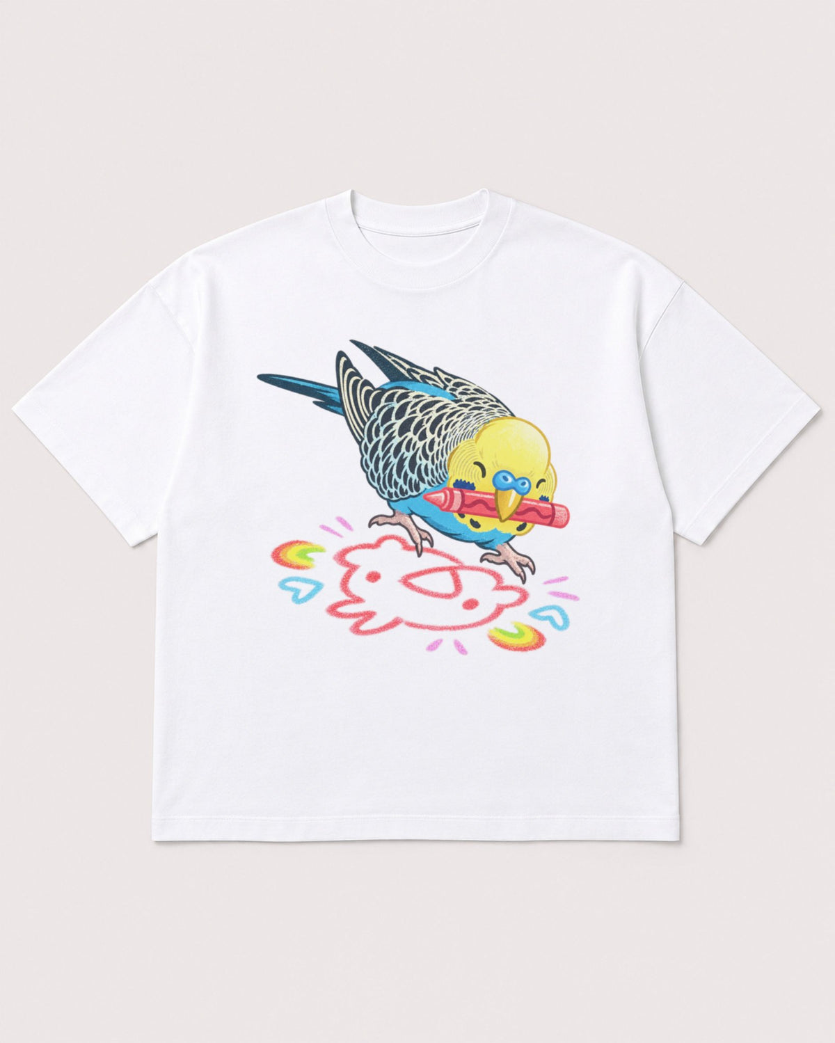 Mockup Boxy Heavyweight Tee White product