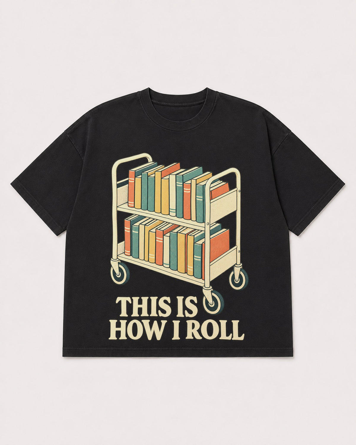 Mockup Boxy Heavyweight Tee Black product