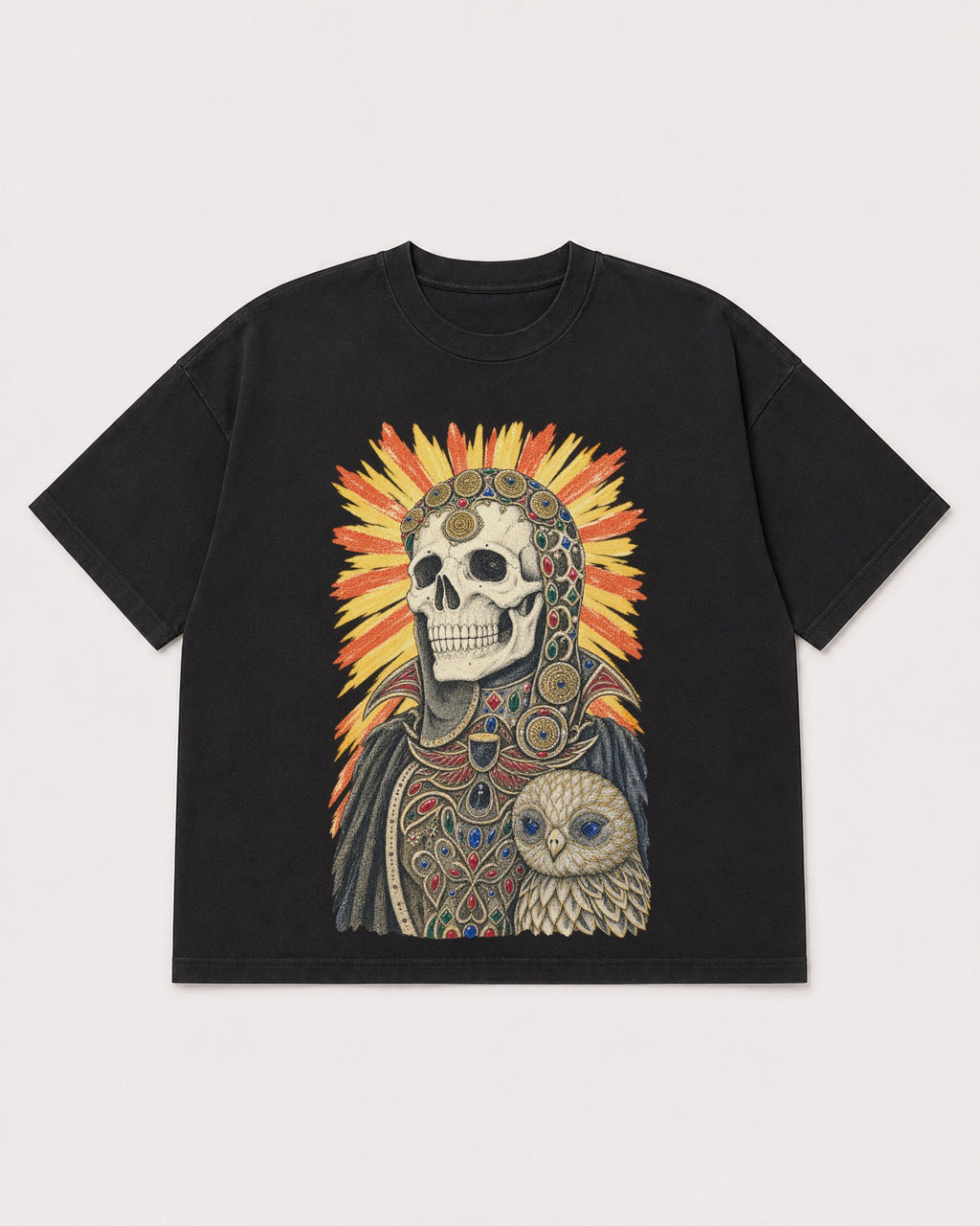 Mockup Boxy Heavyweight Tee Black product