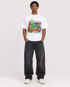 Mockup Boxy Heavyweight Tee White male full-body 05