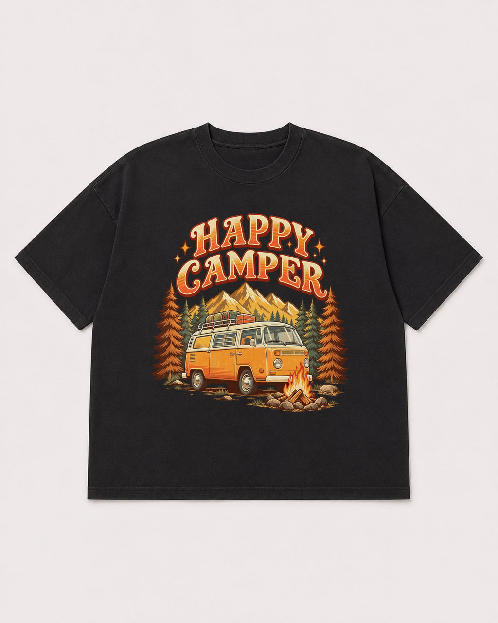 Mockup Boxy Heavyweight Tee Black product