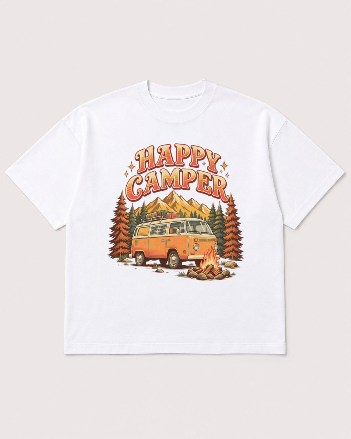 Mockup Boxy Heavyweight Tee White product