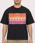 Mockup Boxy Heavyweight Tee Black male close-up 08