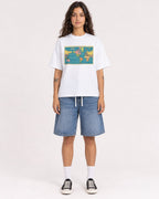 Mockup Boxy Heavyweight Tee White female full-body 06