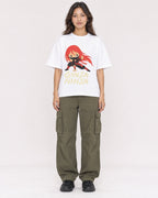 Mockup Boxy Heavyweight Tee White female full-body 02