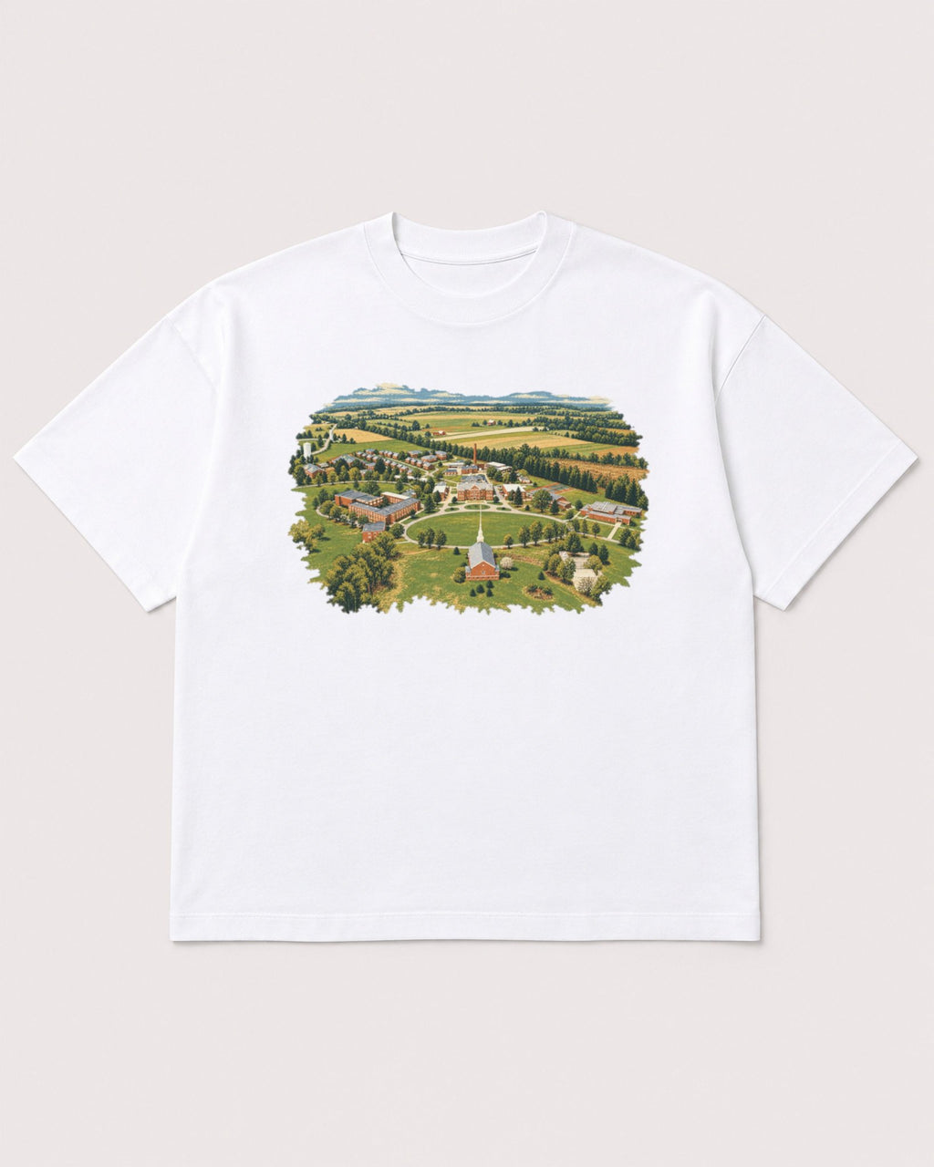 Mockup Boxy Heavyweight Tee White product