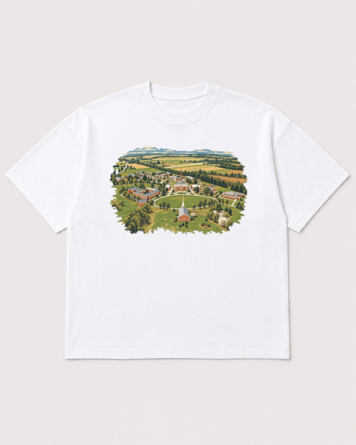 Mockup Boxy Heavyweight Tee White product