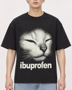 Mockup Boxy Heavyweight Tee Black male close-up 01