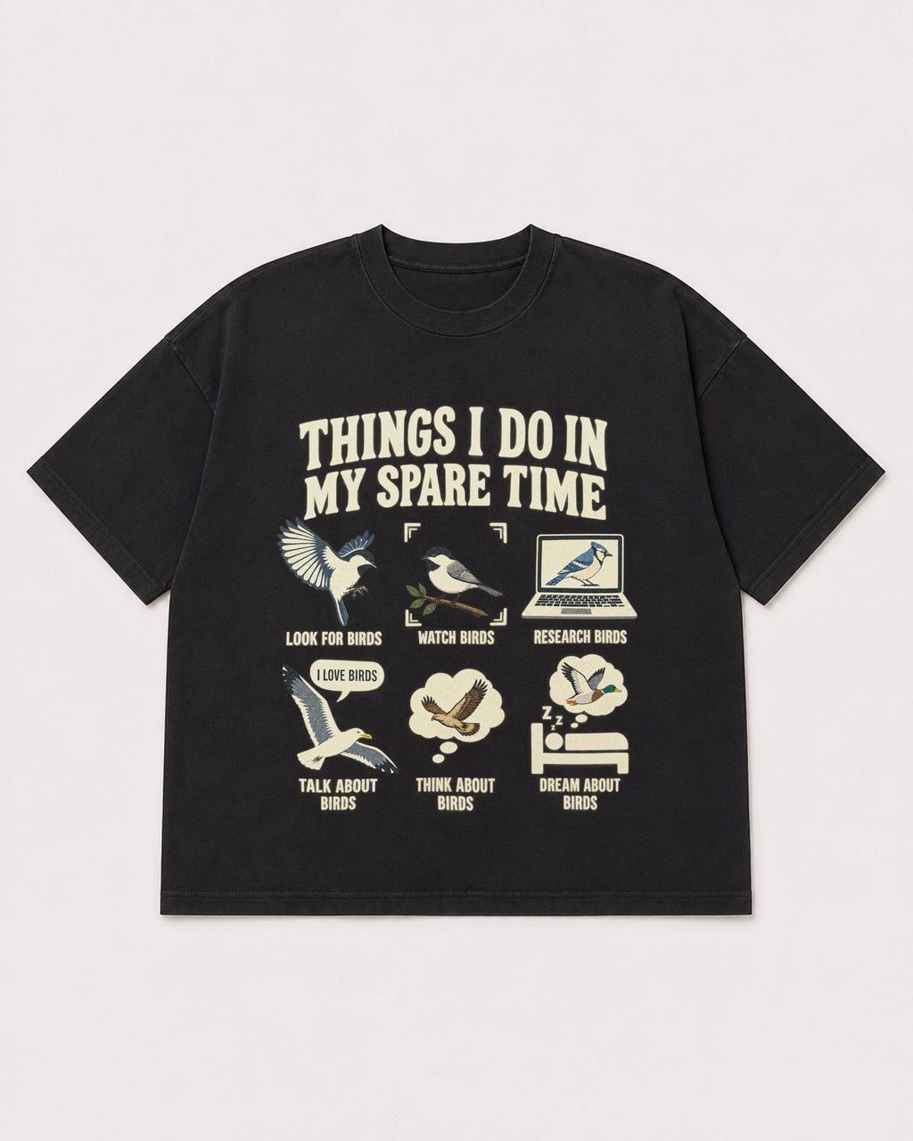 Mockup Boxy Heavyweight Tee Black product