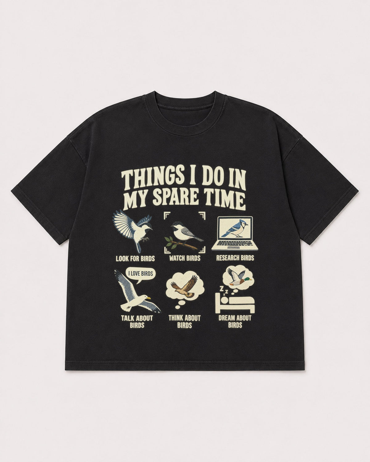 Mockup Boxy Heavyweight Tee Black product