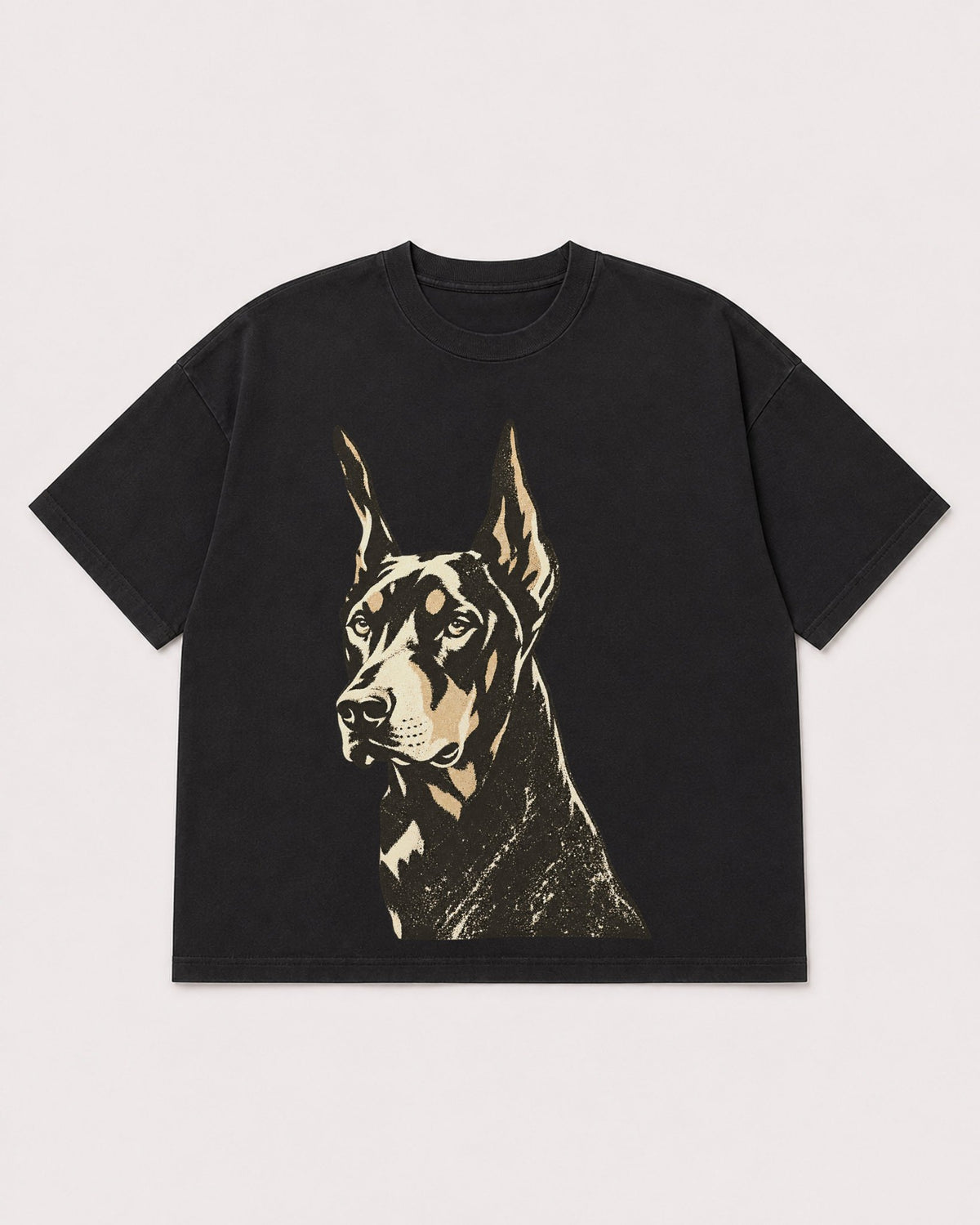 Mockup Boxy Heavyweight Tee Black product