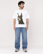 Mockup Boxy Heavyweight Tee White male full-body 42
