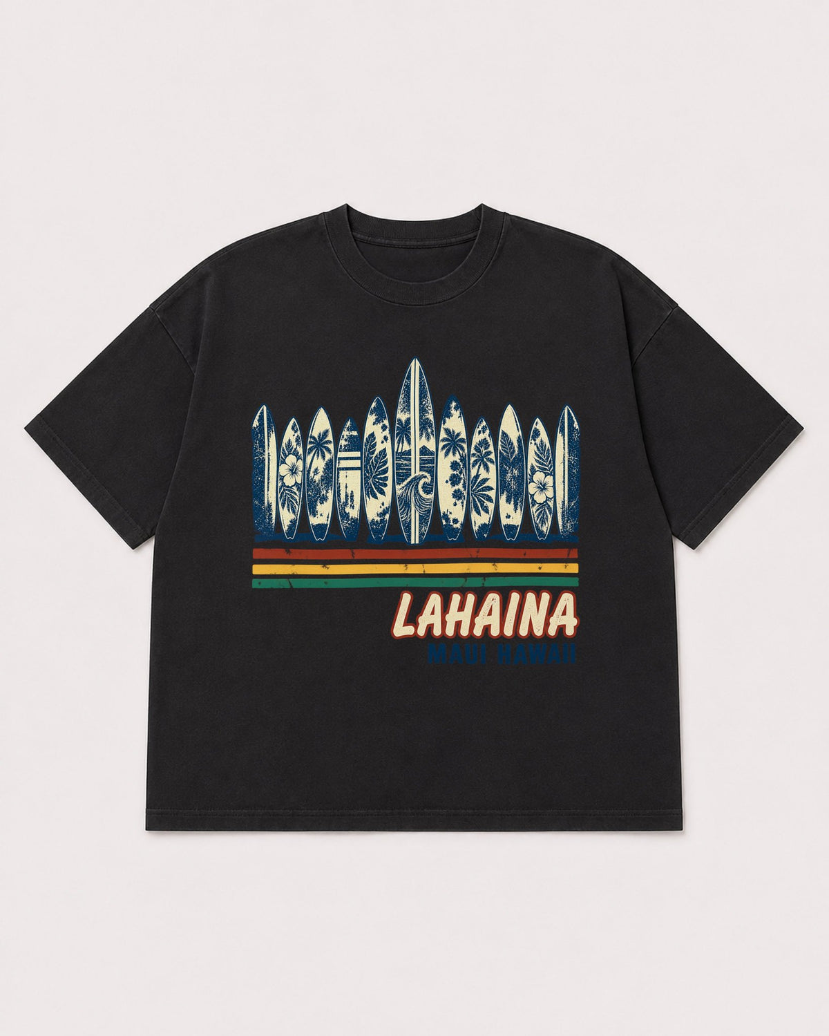Mockup Boxy Heavyweight Tee Black product