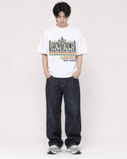 Mockup Boxy Heavyweight Tee White male full-body 11