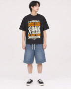 Mockup Boxy Heavyweight Tee Black male full-body 11