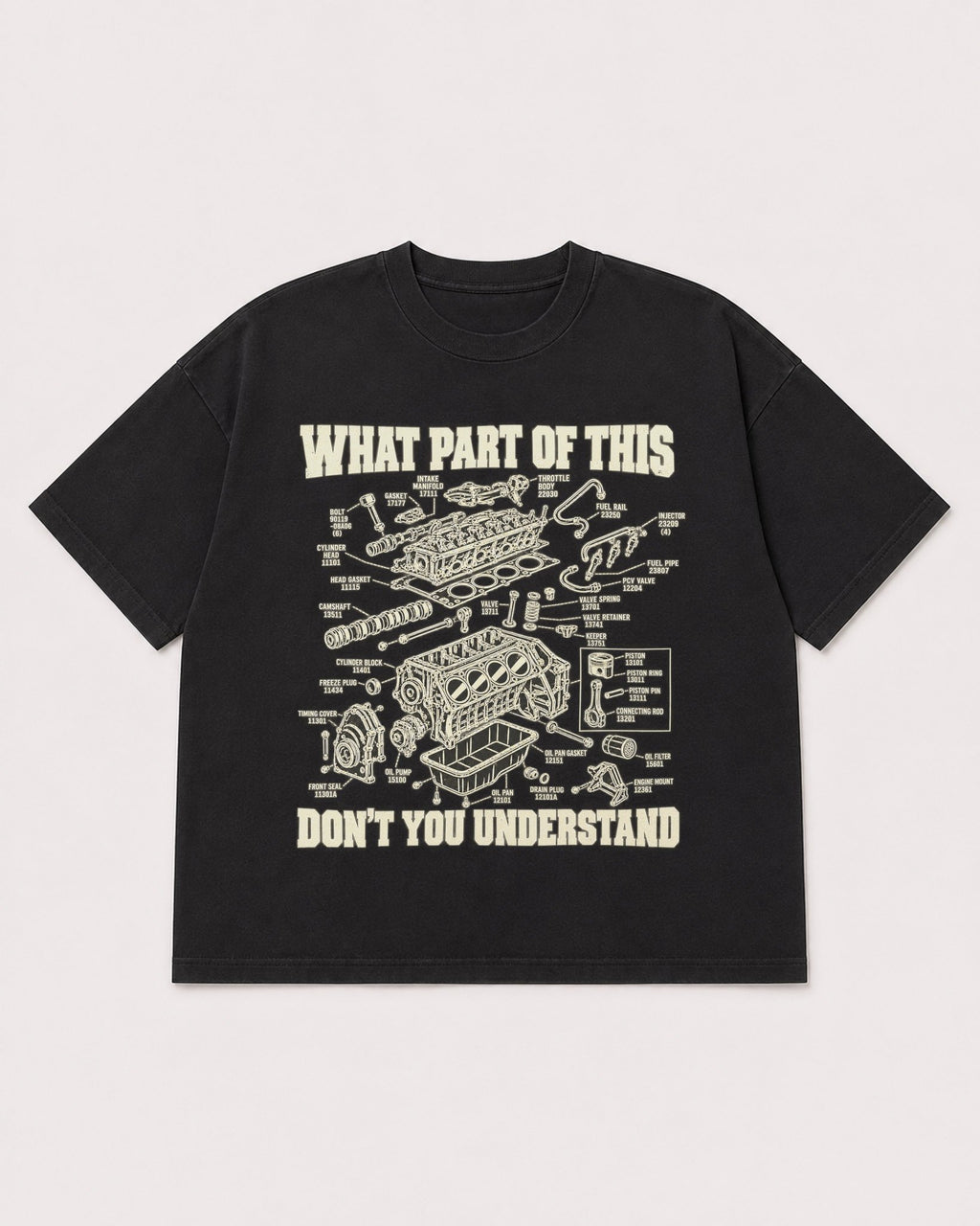 Mockup Boxy Heavyweight Tee Black product