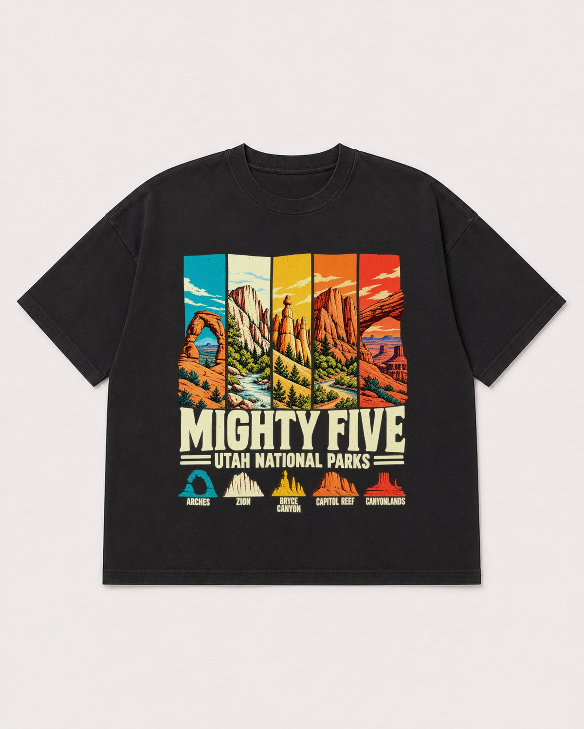 Mockup Boxy Heavyweight Tee Black product