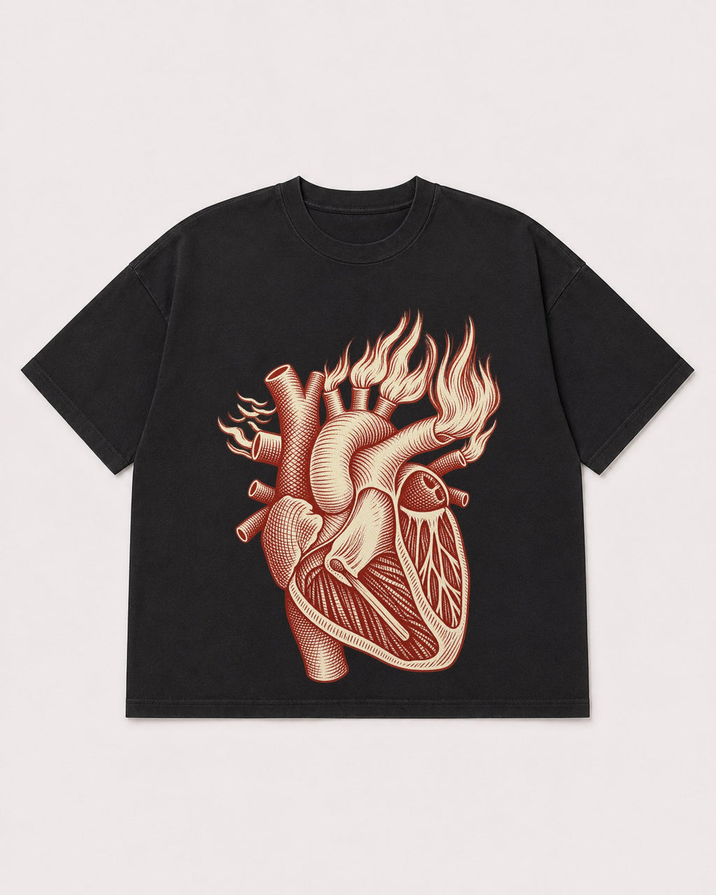 Mockup Boxy Heavyweight Tee Black product