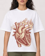 Mockup Boxy Heavyweight Tee White female close-up 07