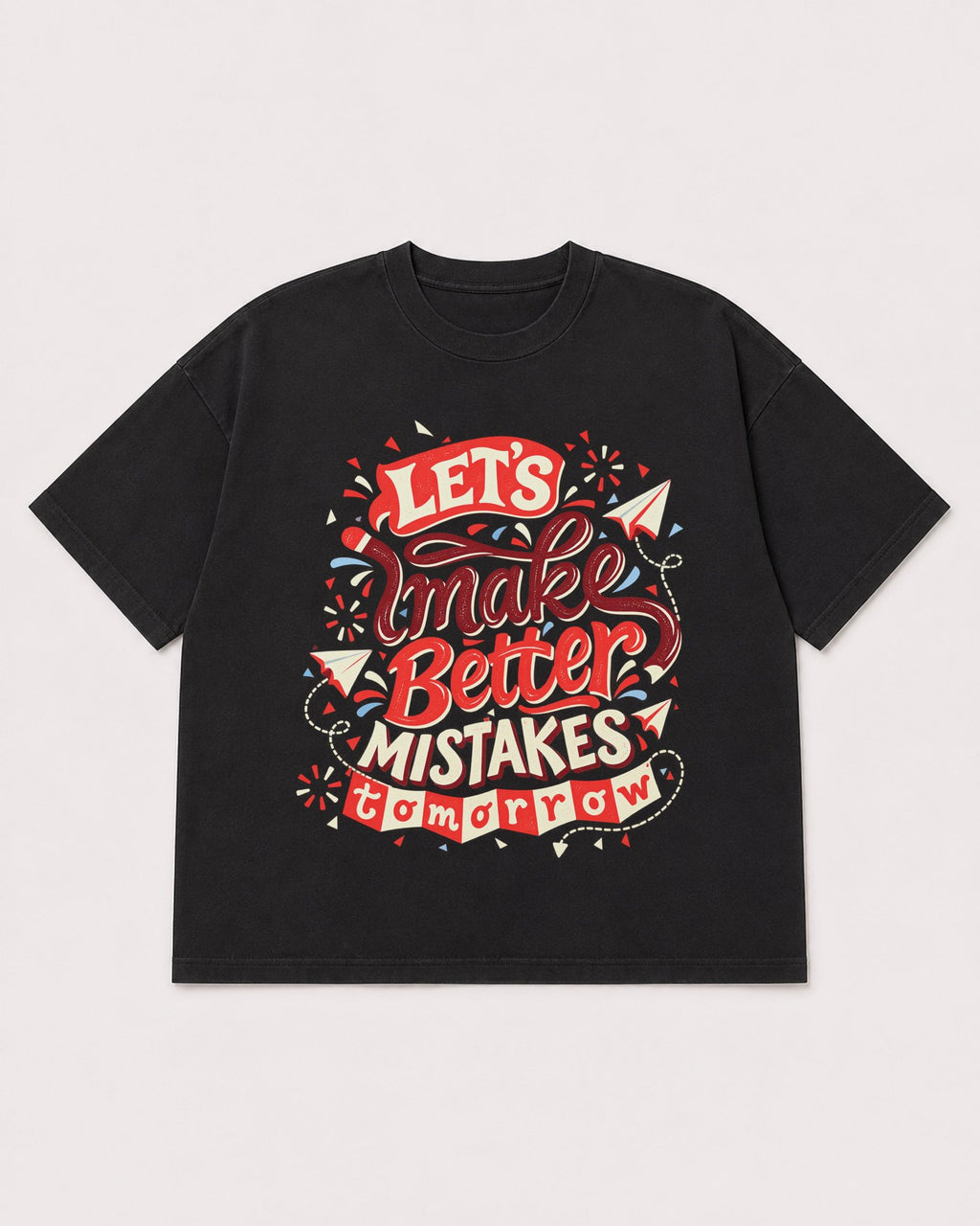 Mockup Boxy Heavyweight Tee Black product