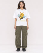 Mockup Boxy Heavyweight Tee White female full-body 02
