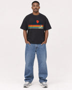 Mockup Boxy Heavyweight Tee Black male full-body 14
