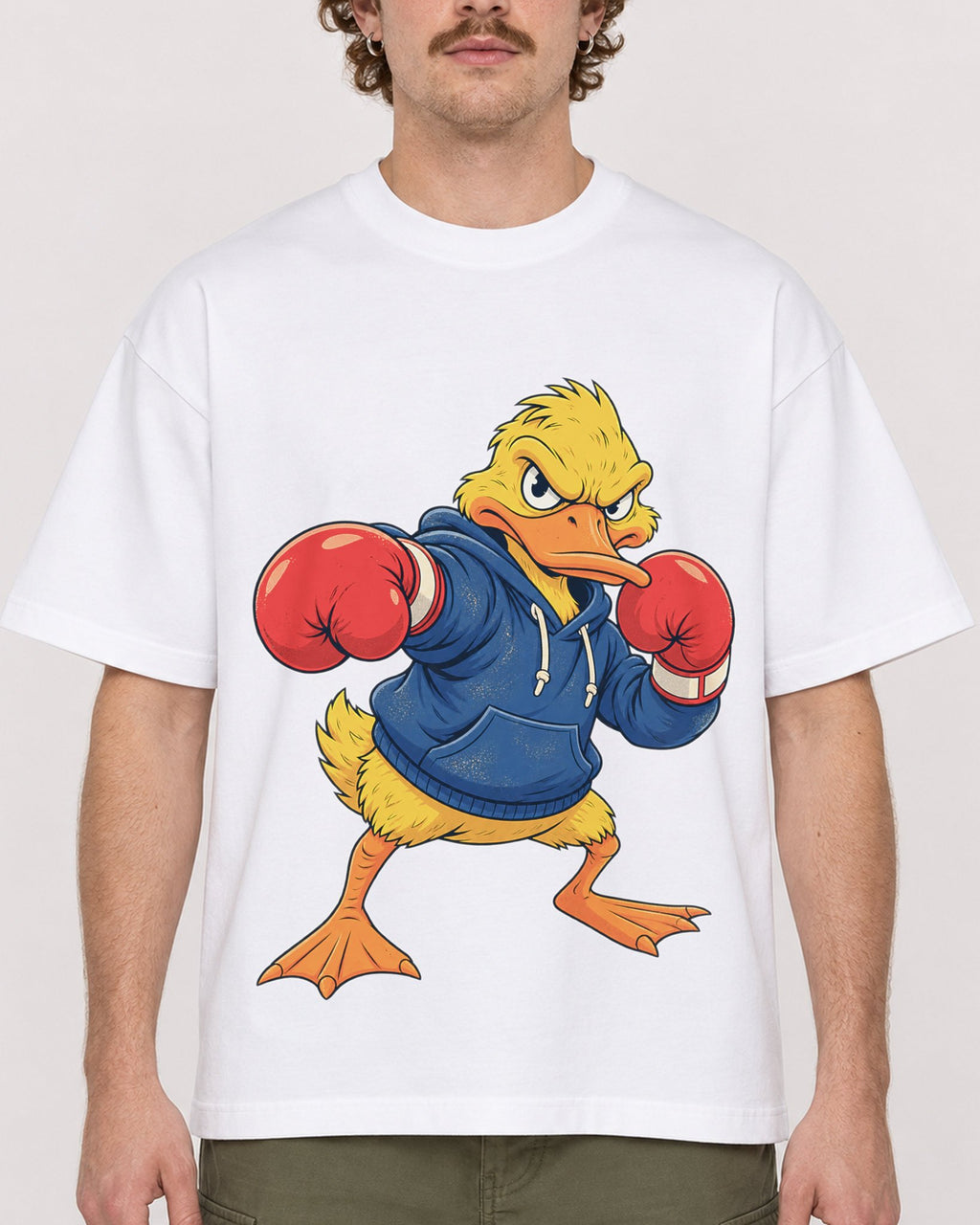 Mockup Boxy Heavyweight Tee White male close-up 09