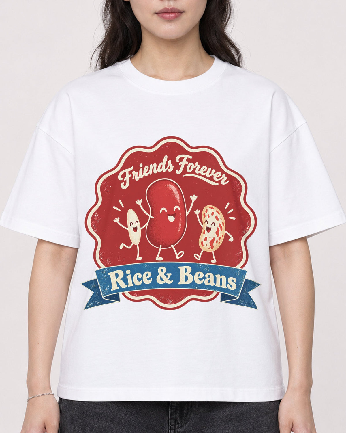 Mockup Boxy Heavyweight Tee White female close-up 03