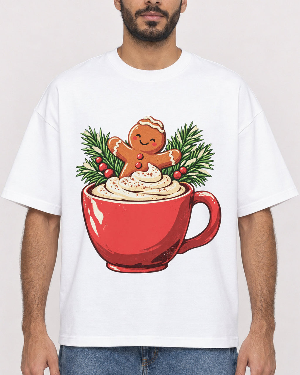 Mockup Boxy Heavyweight Tee White male close-up 07
