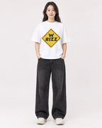 Mockup Boxy Heavyweight Tee White female full-body 03