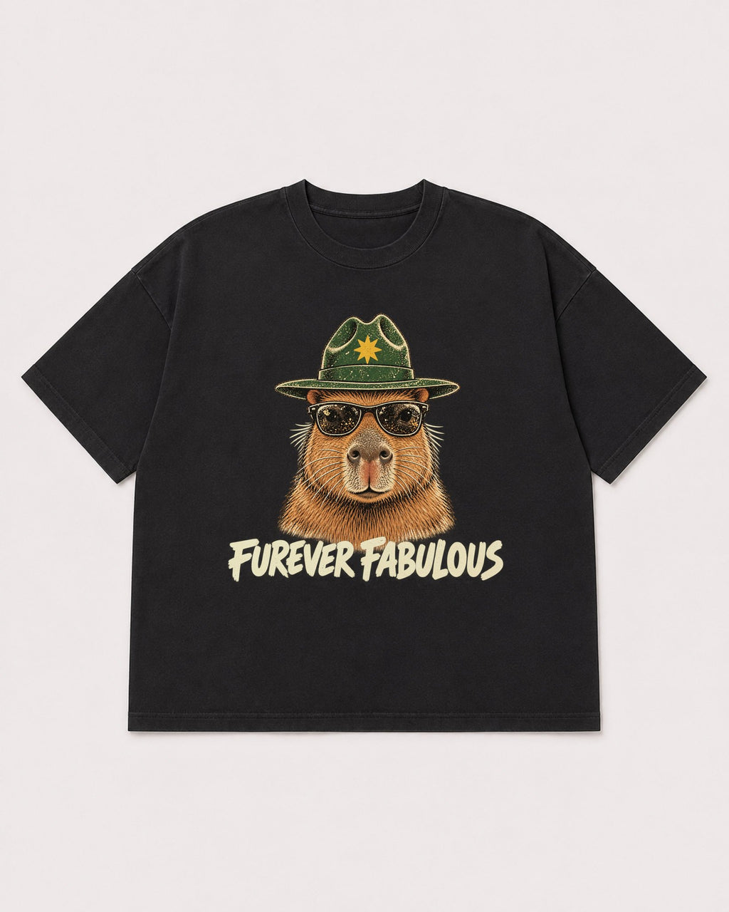 Mockup Boxy Heavyweight Tee Black product